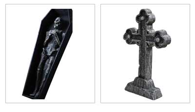 Halloween Tombstones & Coffins