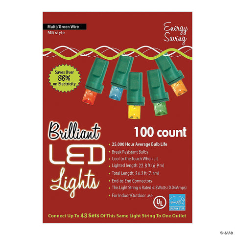100-Count M5 Holiday Lights | Horror-Shop.com