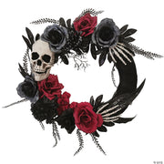 18-inch-skull-hands-roses-wreath