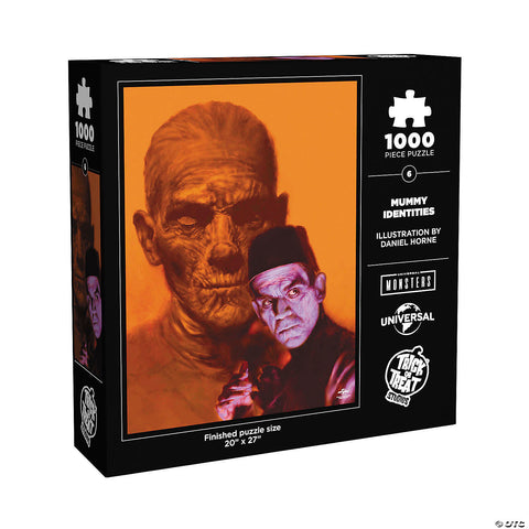 20" x27" Universal Studios Classic Monsters The Mummy™ Identities 1000 Piece Jigsaw Puzzle | Horror-Shop.com