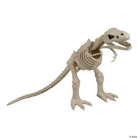 15 1/2" Animated Light-Up Tyrannosaurus Rex Skeleton Halloween Decoration | Horror-Shop.com