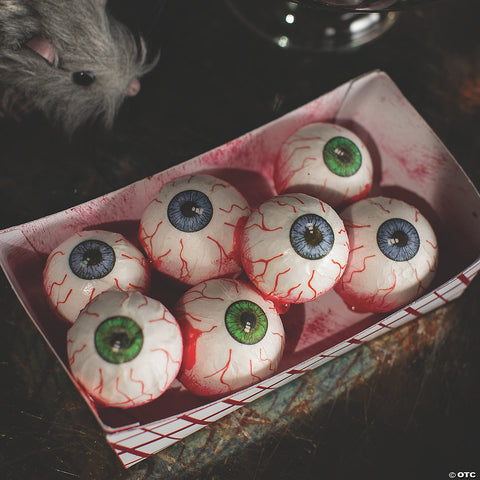 6 1/4" x 2 1/2" Food Tray of Eyeballs Plastic Halloween Decoration | Horror-Shop.com
