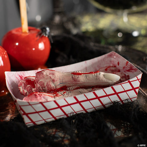 6 1/4" x 2 1/2" Food Tray of Fingers Plastic Halloween Decoration | Horror-Shop.com