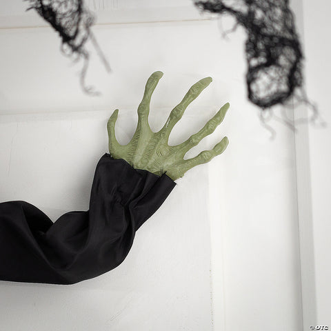 23 1/2" x 29 1/2" Hanging Animated Crashed Witch Halloween Decoration | Horror-Shop.com
