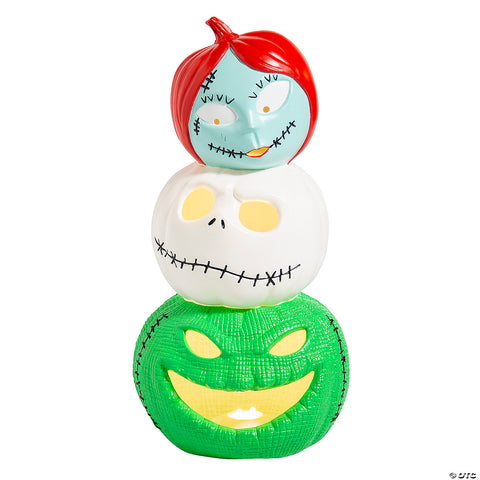 18 1/2" The Nightmare Before Christmas™ Light-Up Jack, Sally & Oogie Boogie Decoration | Horror-Shop.com