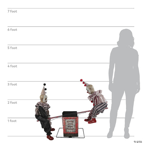 Animated See Saw Clowns Prop | Horror-Shop.com
