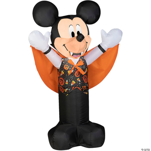 42" Airblown® Blowup Inflatable Vampire Mickey with Candy Toss Vest Halloween Outdoor Yard Decoration