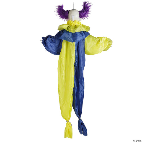 47 1/4" Animated & Light-Up Shaking Clown Hanging Halloween Decoration | Horror-Shop.com
