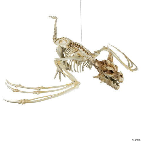 35 1/4" x 11 3/4" Pterosaur Skeleton Plastic Hanging Halloween Decoration | Horror-Shop.com