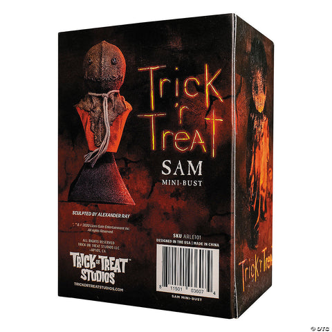 5 1/4" Trick ’r Treat™ Sam Miniature Bust Decoration | Horror-Shop.com