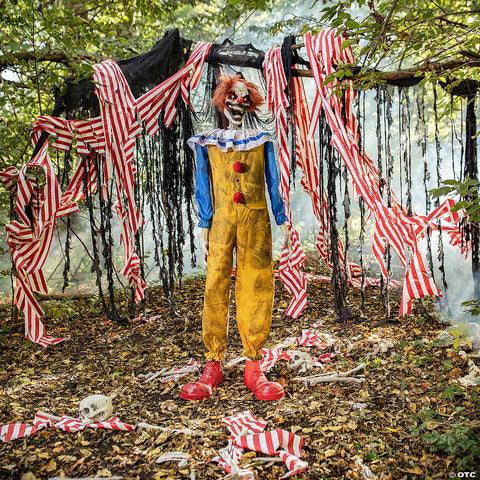 Animated Twitching Clown Prop 5 Ft