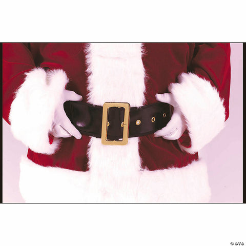 61" Adults Deluxe Black & Gold Santa Belt - One Size