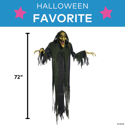 72" Animated Hanging Witch | Horror-Shop.com