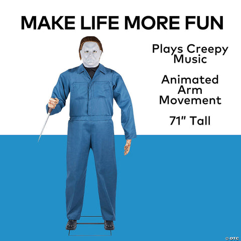 6 Ft. Animated Halloween II™ Michael Myers Life-Size Decoration | Horror-Shop.com