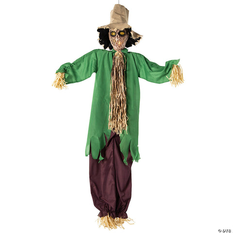 6 Ft. Light-Up Hanging Animated Scarecrow Halloween Decoration | Horror-Shop.com