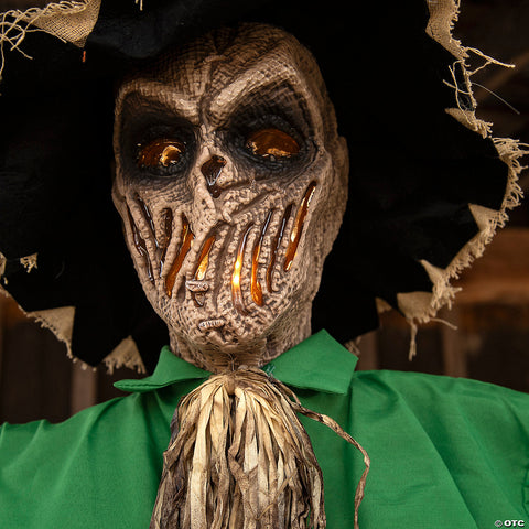 6 Ft. Light-Up Hanging Animated Scarecrow Halloween Decoration | Horror-Shop.com