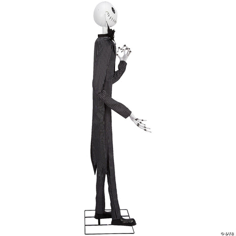 78" Animated Deluxe The Nightmare Before Christmas Black & Purple Jack Skellington Decoration | Horror-Shop.com