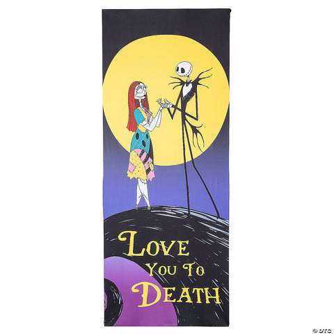80" The Nightmare Before Christmas™ Love You to Death Halloween Door Decoration | Horror-Shop.com
