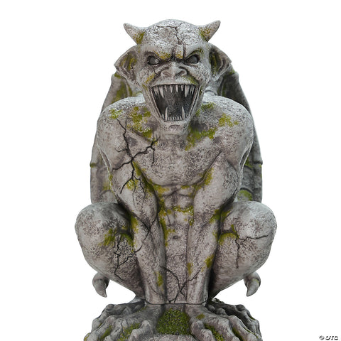 8 Ft. Animated Oversized Gargoyle Pillar Halloween Decoration | Horror-Shop.com