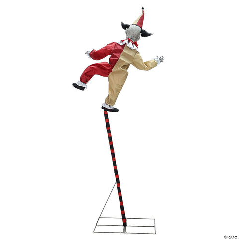 96" Sideshow Balancing Clown Animated Halloween Prop | Horror-Shop.com