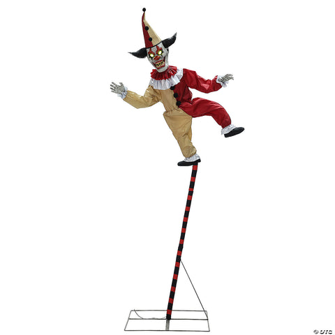 96" Sideshow Balancing Clown Animated Halloween Prop | Horror-Shop.com