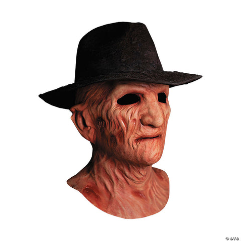 A Nightmare on Elm Street 2: Freddy's Revenge™ Deluxe Freddy Krueger Mask with Fedora Hat | Horror-Shop.com