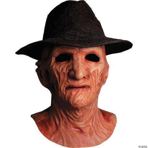 A Nightmare on Elm Street 2: Freddy's Revenge™ Deluxe Freddy Krueger Mask with Fedora Hat | Horror-Shop.com
