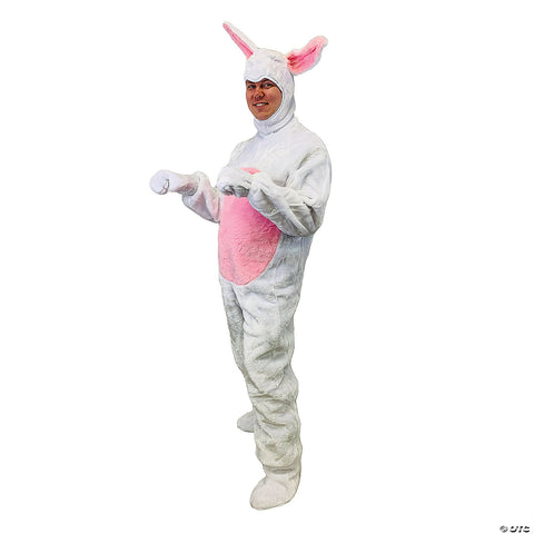Adult  Easter Bunny Suit with Bunny Hood Costume - Medium | Horror-Shop.com