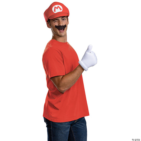 Adults Classic Elevated Super Mario Bros™ Mario Costume Accessory Kit | Horror-Shop.com