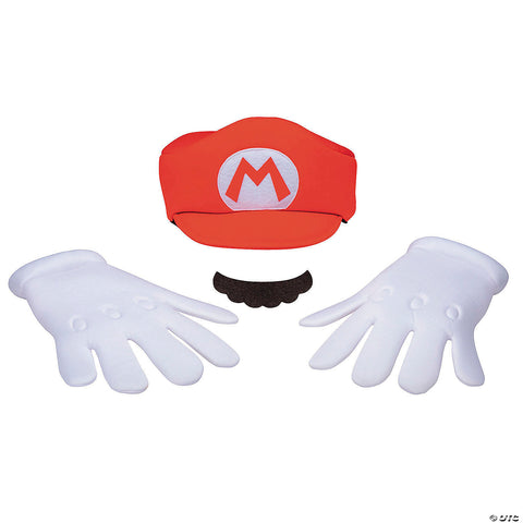 Adults Classic Elevated Super Mario Bros™ Mario Costume Accessory Kit | Horror-Shop.com