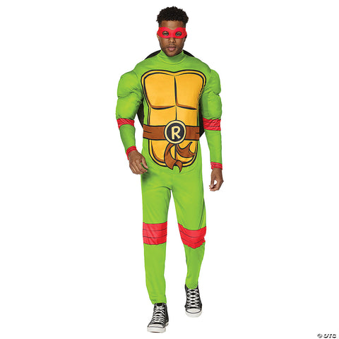 Adults Classic Teenage Mutant Nija Turtles Raphael Costume - Large | Horror-Shop.com