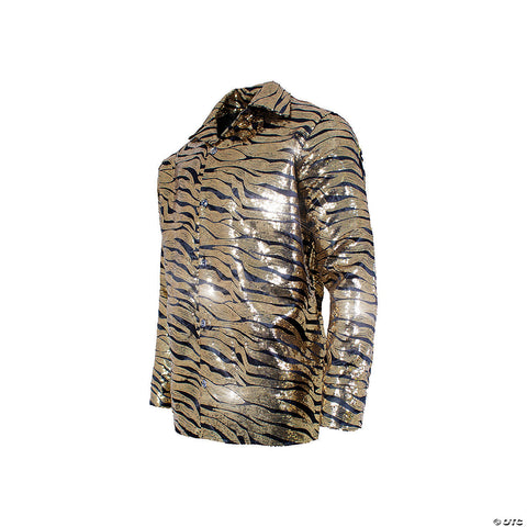 Tiger Shirt Gold Sequin Adult