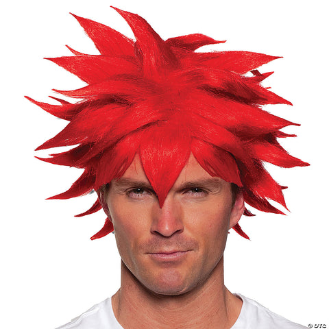 Adults Red Spikey Animé Wig