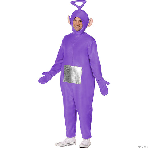 Adults Teletubbies™ Purple Tinky-Winky Polyester Jumpsuit Costume -  42-44