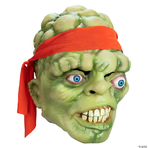 Adults Toxic Crusaders™ Glow-in-the-Dark Toxie Vinyl Overhead Mask - One Size | Horror-Shop.com