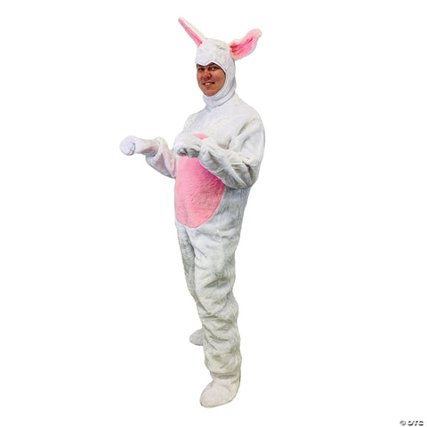 Adult  Easter Bunny Suit with Bunny Hood Costume - Medium