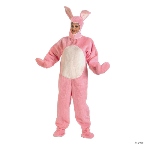 Adult  Easter Bunny Suit with Bunny Hood Costume - Large