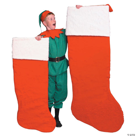 Giant Plush Santa Stocking