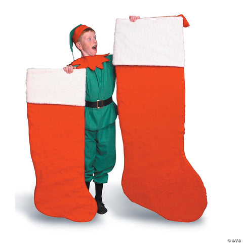 Giant Plush Santa Stocking