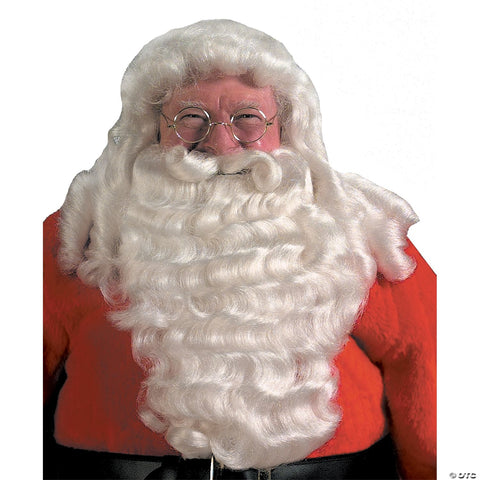 Majestic Santa Wig & Beard with Wired Mustache