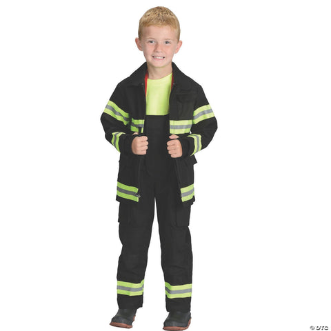 Kids Tan Firefighter Costume - Large