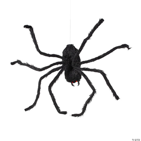 31 1/2" x 8 1/4" Animated Hairy Black Spider Halloween Decoration