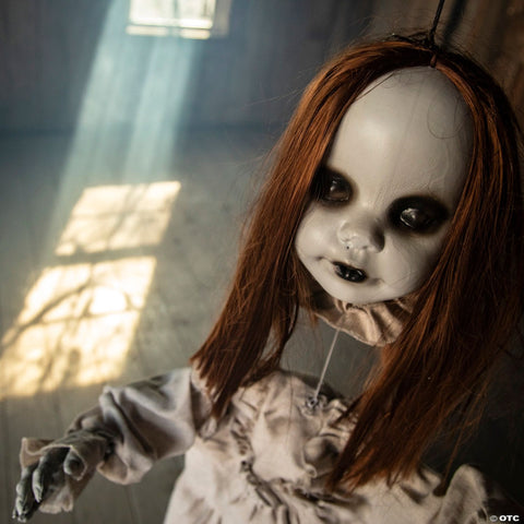 39 1/4" Hanging Girl Red-Haired Light-Up Doll with Separated Head