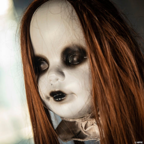 39 1/4" Hanging Girl Red-Haired Light-Up Doll with Separated Head