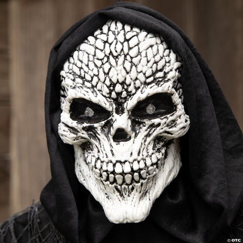 47 1/4" Animated & Light-Up Skeletal Reaper Hanging Halloween Decoration