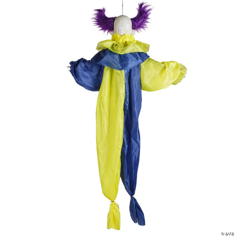 47 1/4" Animated & Light-Up Shaking Clown Hanging Halloween Decoration