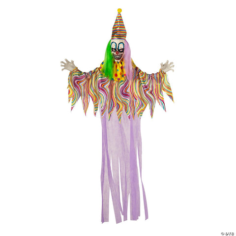66 3/4" Light-Up Hanging Clown with Sounds Halloween Decoration