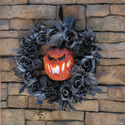17-1-4-black-floral-wreath-with-light-up-pumpkin-halloween-decoration