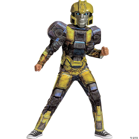 Kids Classic Muscle Transformers One™ Bumblebee/B-127 Costume - Small 4-6 | Horror-Shop.com