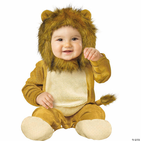 Baby Brown Jumpsuit Cuddly Lion Costume -  12-24 Months | Horror-Shop.com